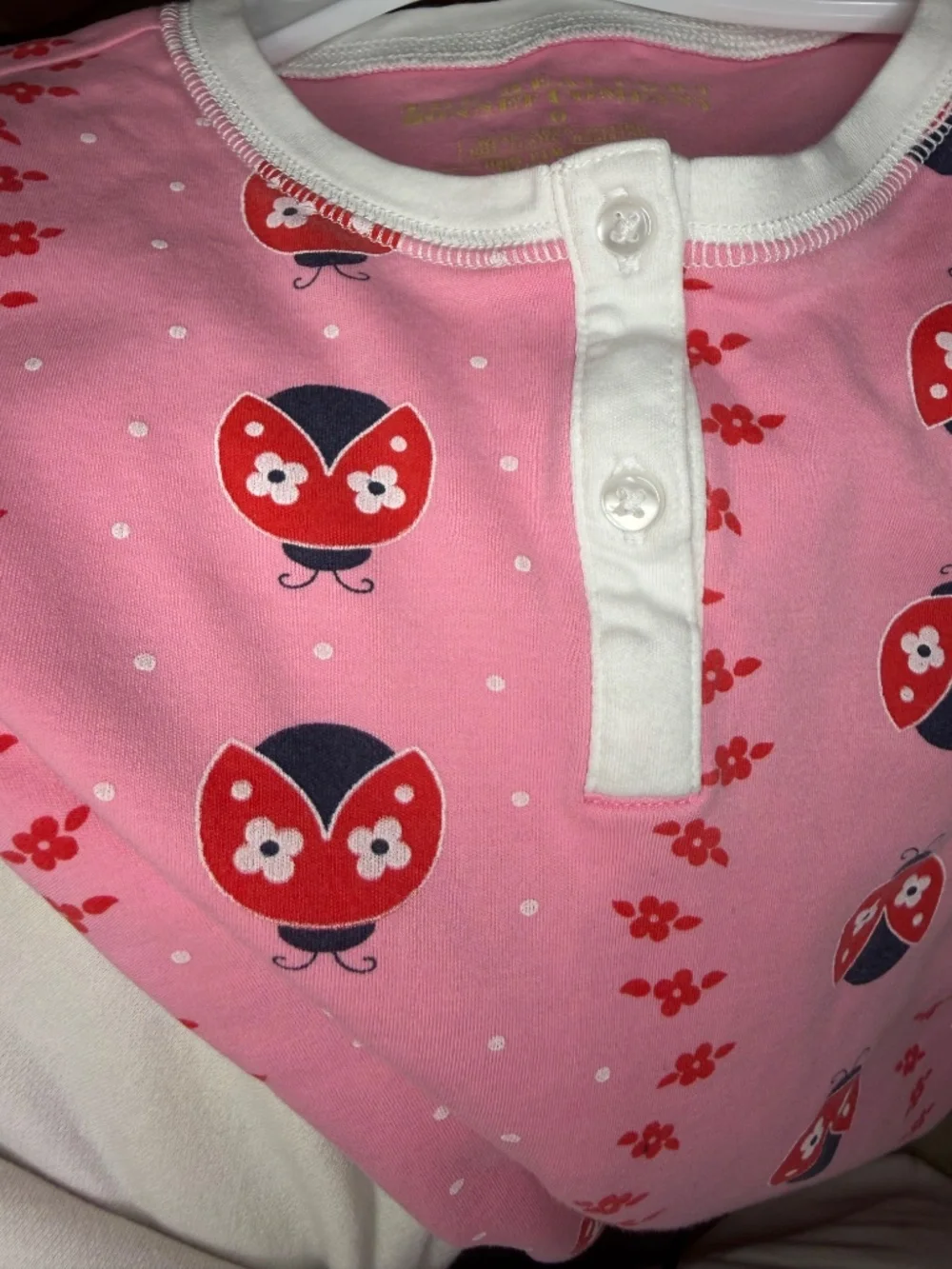 The Beaufort Bonnet Company Two-Piece Ladybug Pajama sleepwear set
